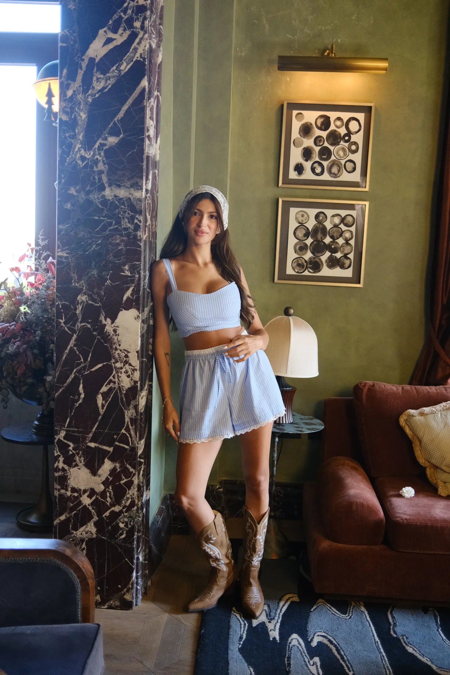 Azure Lace Set